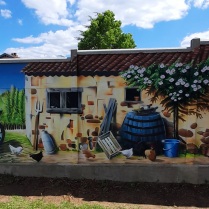 Murale graffiti, poulettes , pont à mousson, krem, 2022
