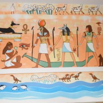 fresque Egypte, papyrus, 2020