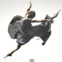 Danseuse aérographie et graff, chambre, krem 2020