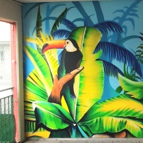 Graffiti oiseaux Amérique du Sud, Chs Novillars Besançon, krem 23.