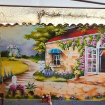 Fresque murale jardin, graffiti, krem 2023, commercy.